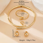 Bracelet jonc ouvert pour femme au design sculptural