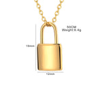 Collier pour femme avec pendentif cadenas
