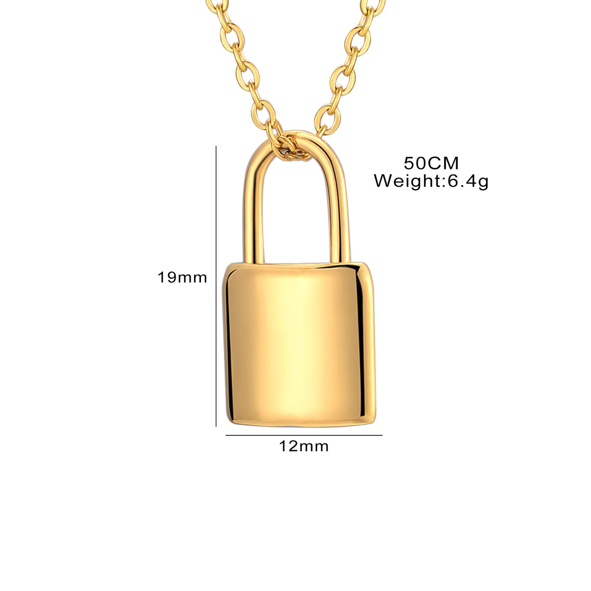 Collier pour femme avec pendentif cadenas