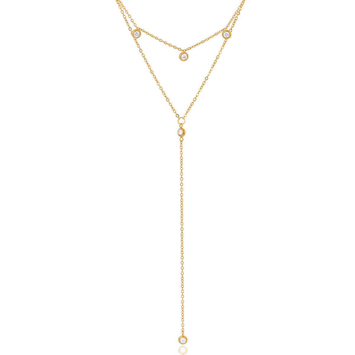 Collier pour femme en acier inoxydable, résistant à l'eau