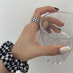 Ensemble chouchou et bague tendance pour femme