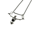 Collier pendentif squelette