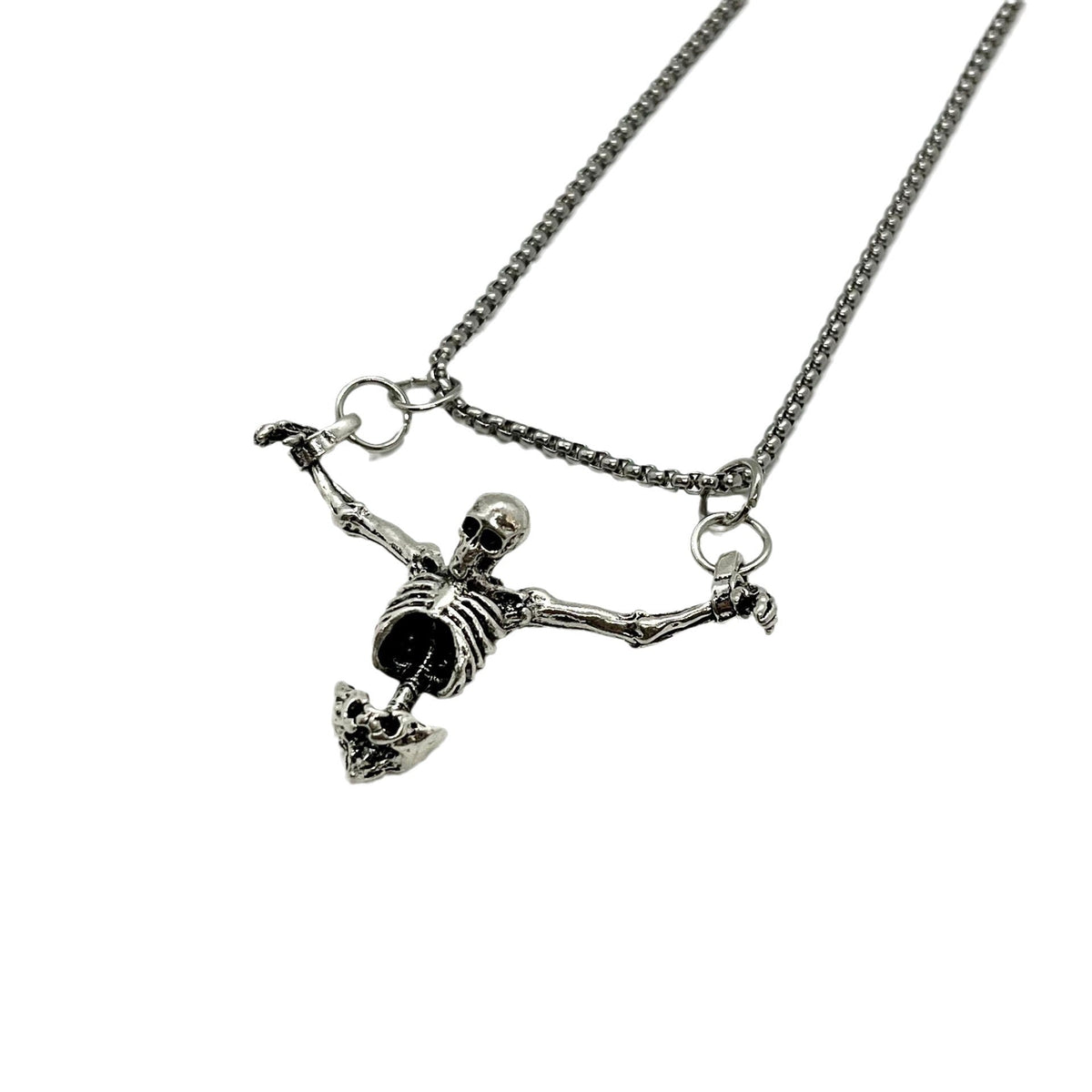 Collier pendentif squelette