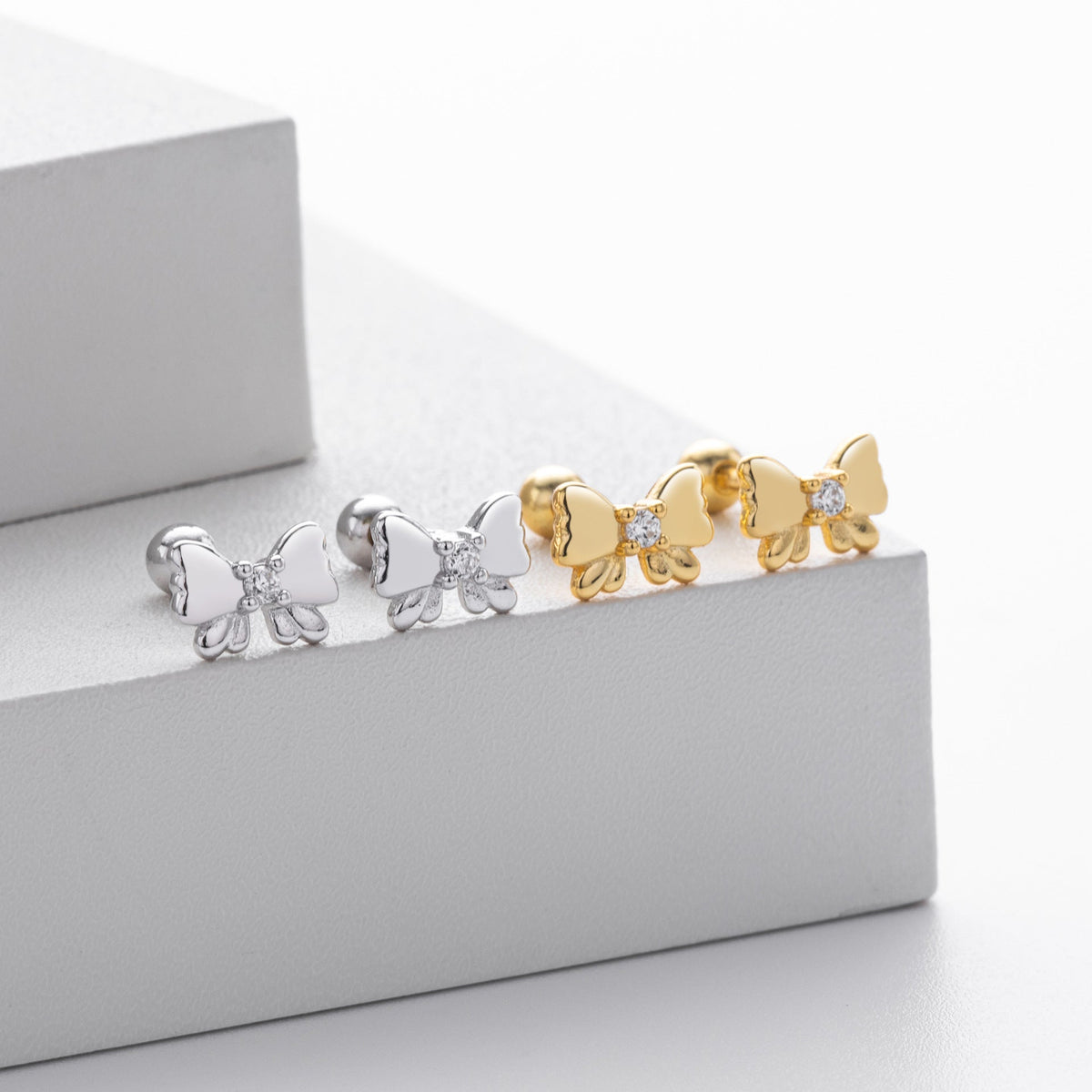 Damen Ohrstecker im Schmetterlingsdesign aus 925 Sterling Silber