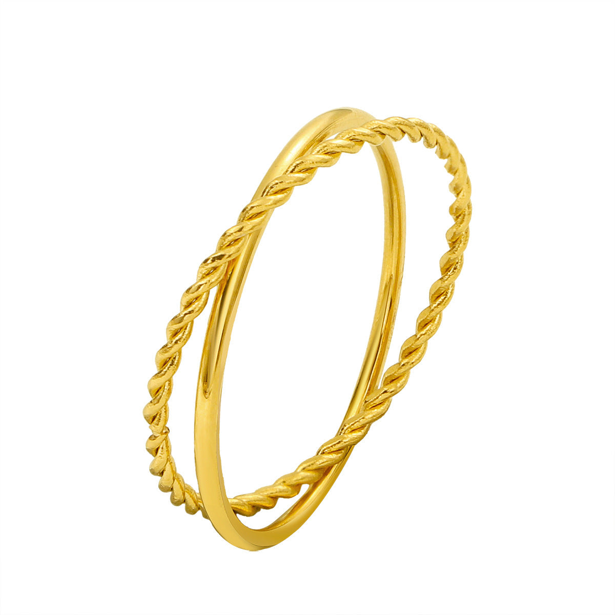 Bague pour femme au design incurvé élégant