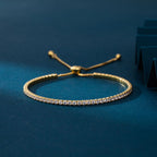 Bracelet pour femme en argent sterling 925 avec zircons étincelants