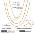 Collier multi-rangs pour femme avec pendentifs en zircone et acier inoxydable hypoallergénique