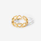 Bracelet pour femme avec fermoir réglable et pendentif en forme de cœur
