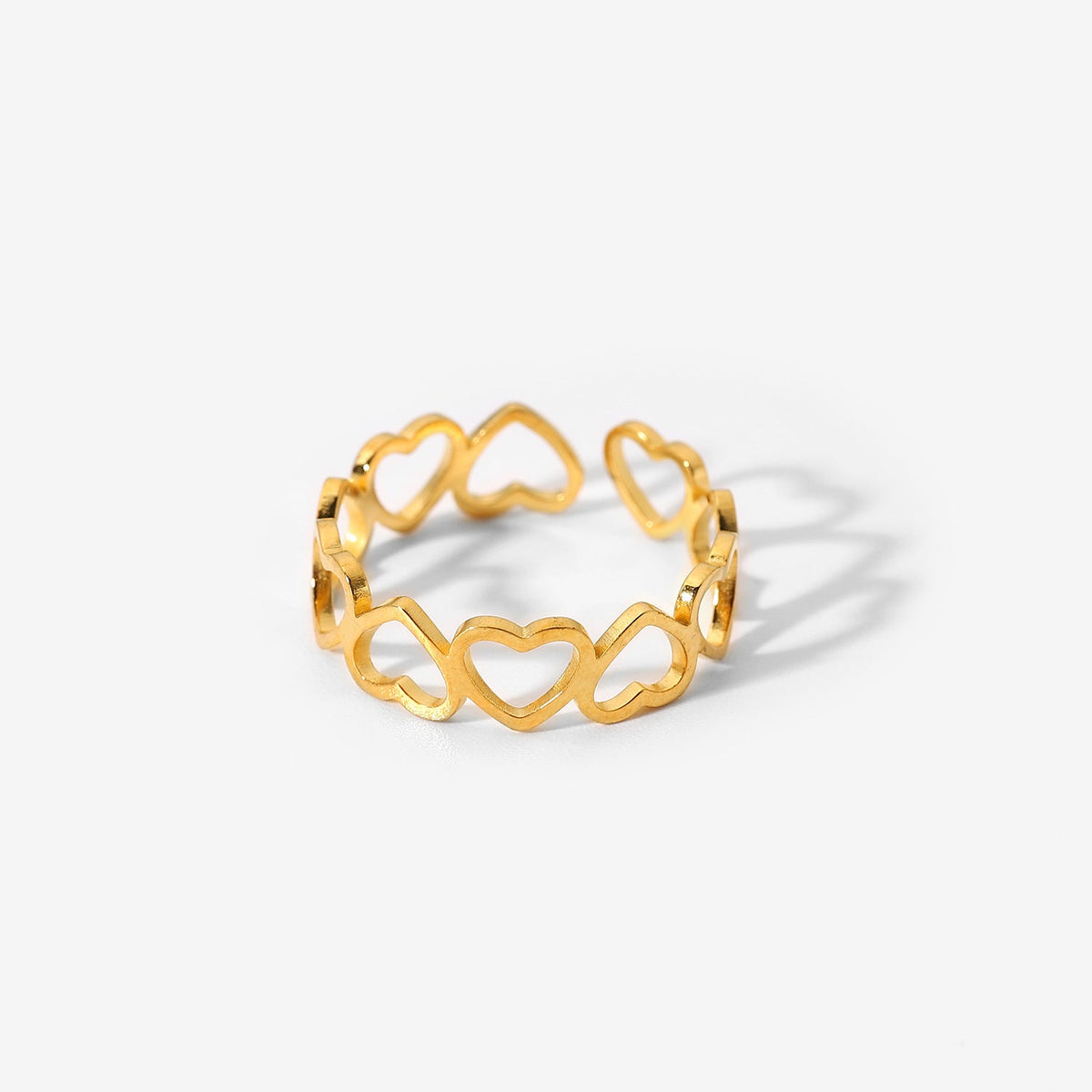 Bracelet pour femme avec fermoir réglable et pendentif en forme de cœur