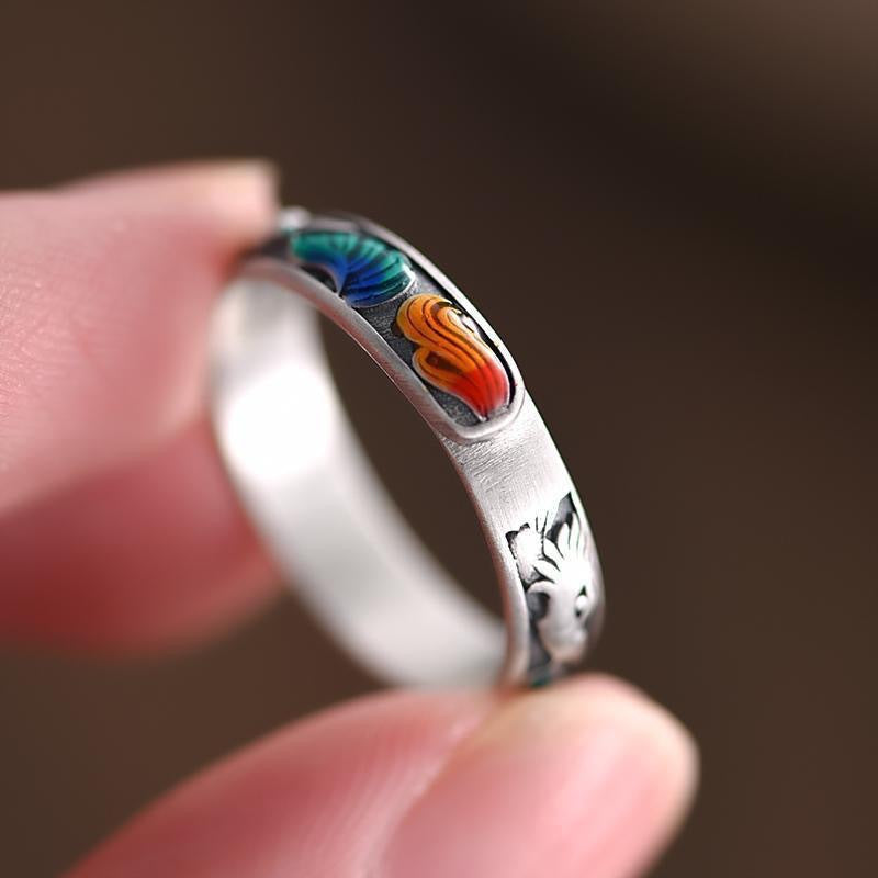 Bague pour femme avec motif artistique