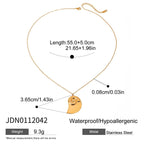 Collier pour femme avec pendentif nautile en acier inoxydable