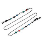 Chaîne de lunettes décorative en cristal