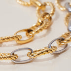 Bracelet pour femme en acier inoxydable étanche et hypoallergénique avec design rotatif
