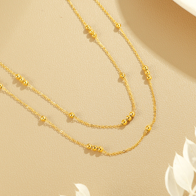 Collier pour femme avec détails de perles délicates