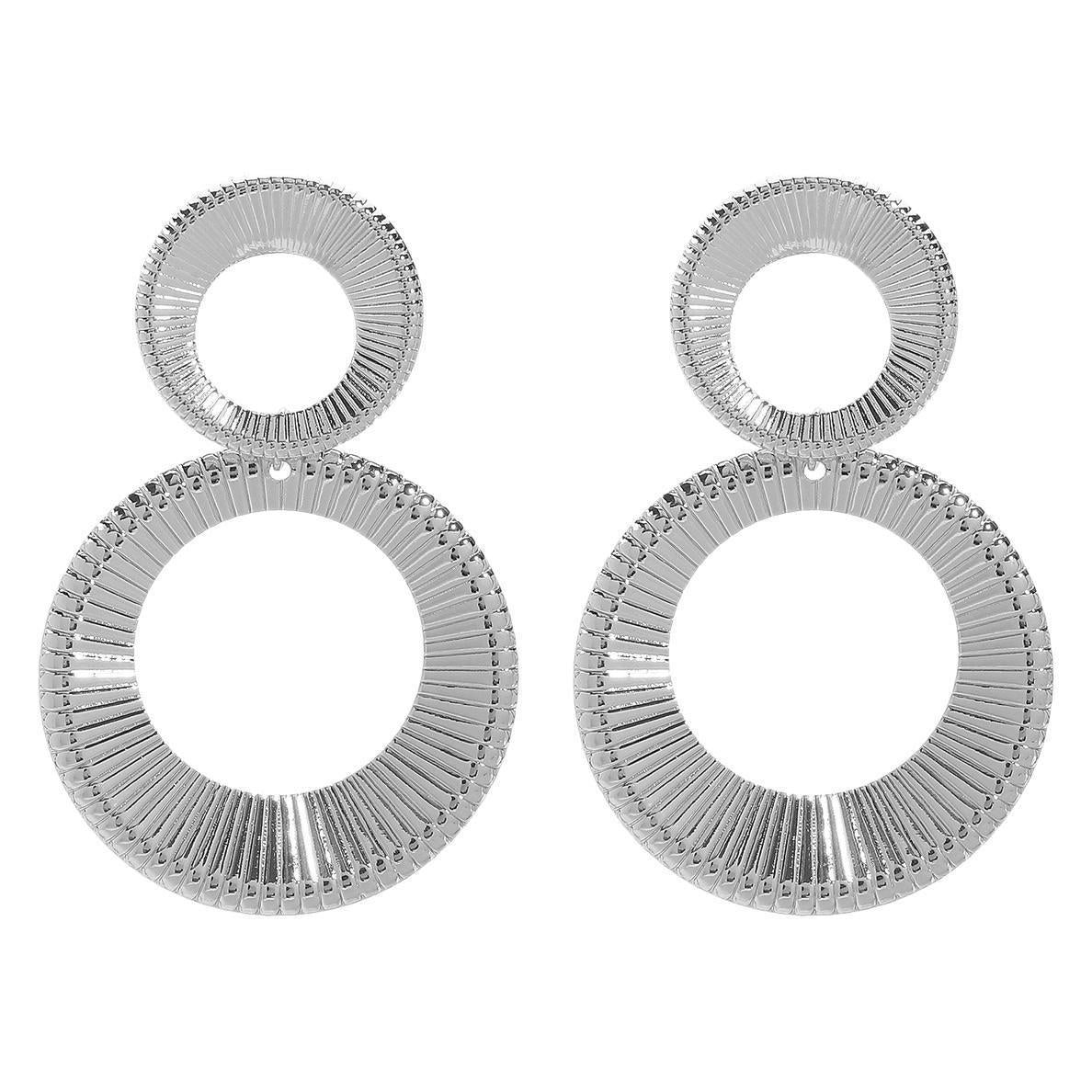 Boucles d'oreilles pendantes pour femme motif feuille