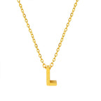 Collier pendentif initiale personnalisé pour femme