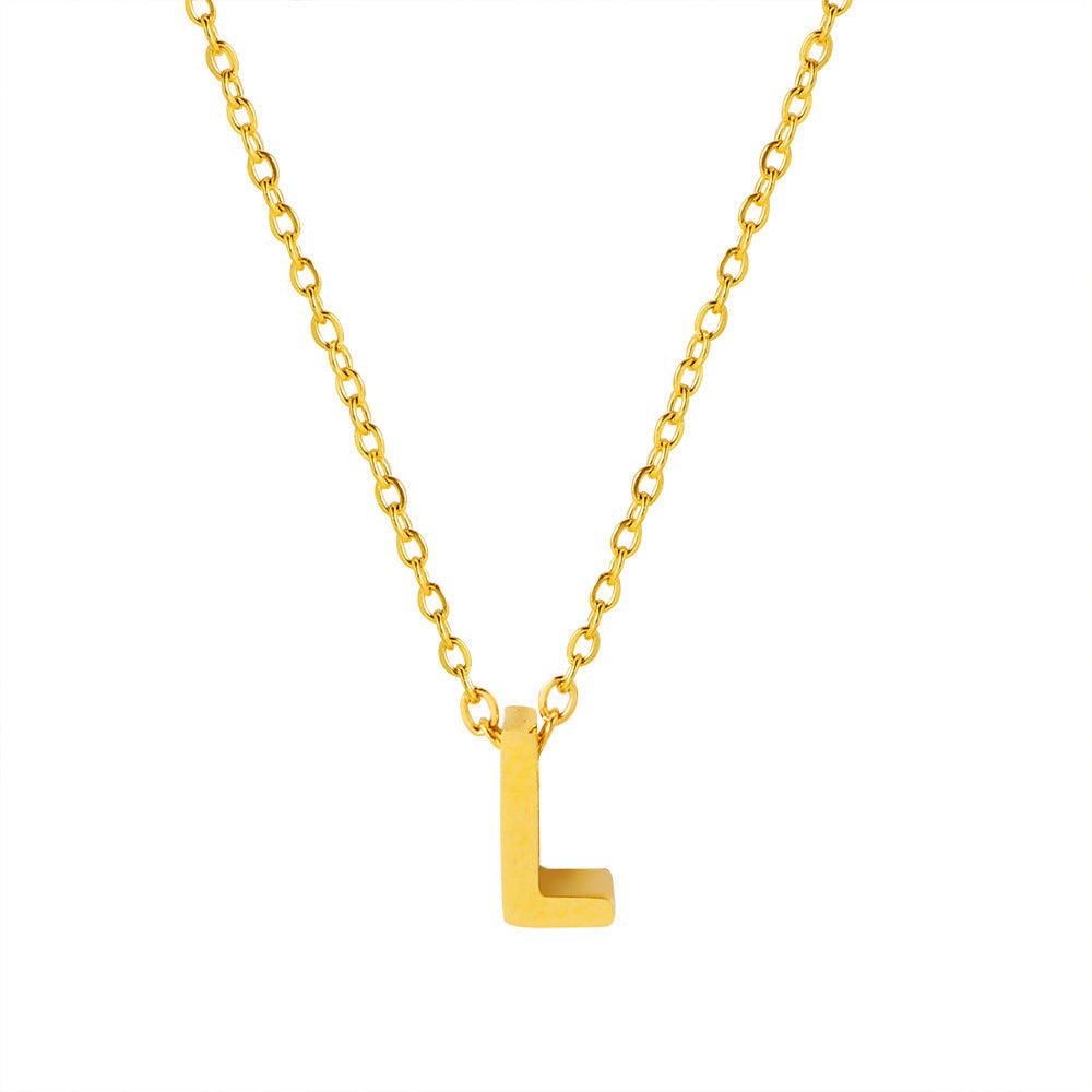 Collier pendentif initiale personnalisé pour femme
