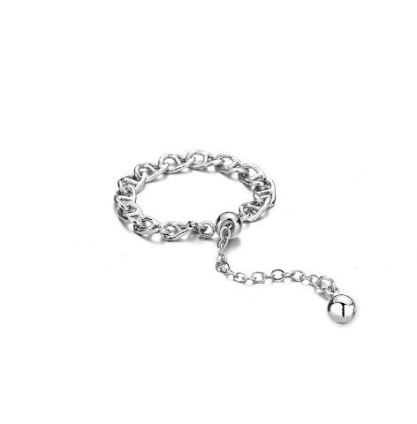 Bracelet ouvert pour femme en acier inoxydable filigrane
