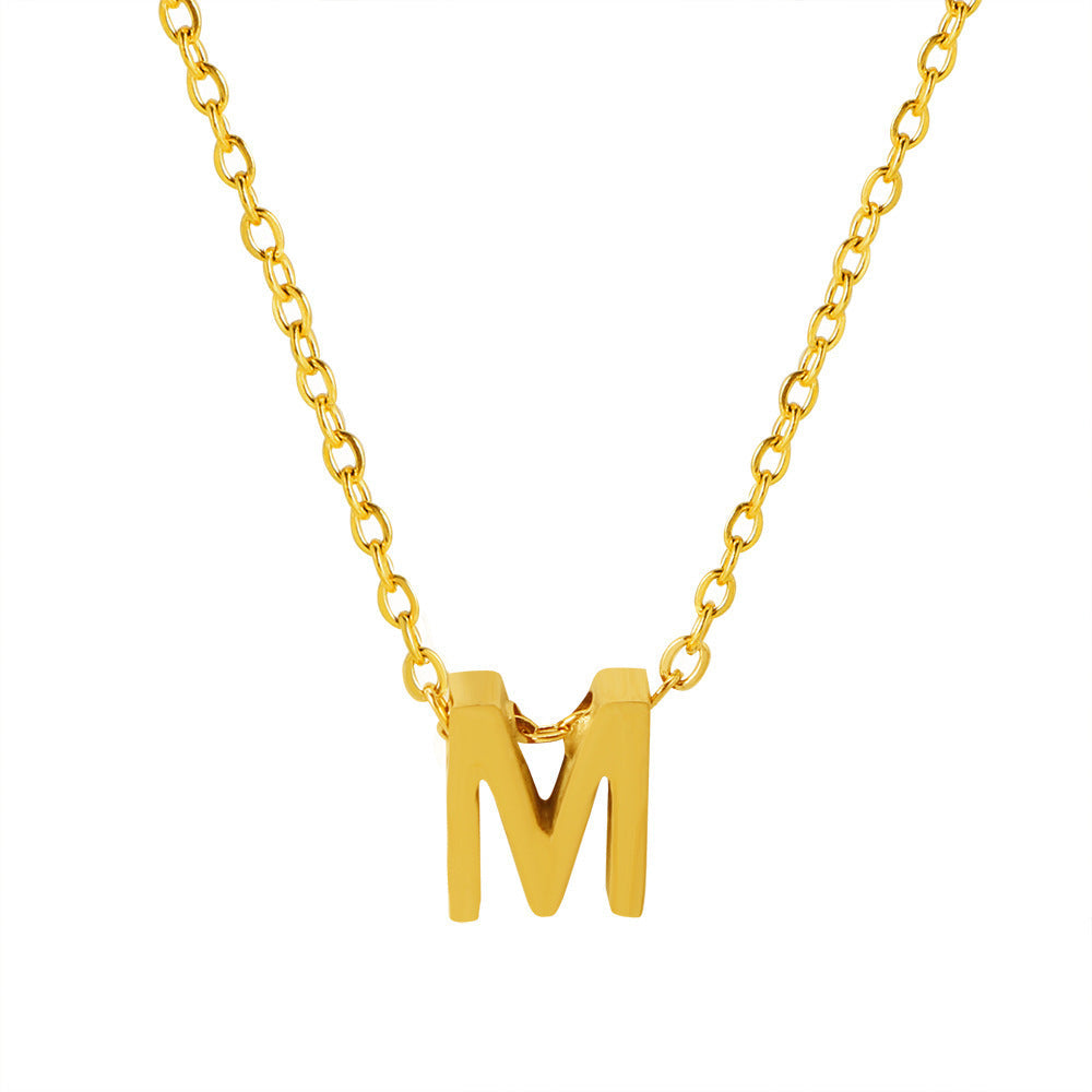 Collier pendentif initiale personnalisé pour femme