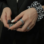 Ensemble chouchou et bague tendance pour femme