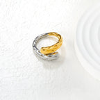 Bague double design réglable