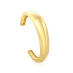 Bracelet jonc réglable au design moderne et incurvé pour femme
