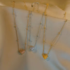 Collier avec pendentif cœur et chaîne délicate pour femme