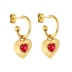 Boucles d'oreilles pendantes avec cristaux scintillants