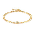 Bracelet de cheville pour femme avec zircons