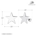 Boucles d'oreilles étoiles en argent sterling 925