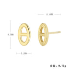 Boucles d'oreilles clous pour femme design pointes moderne