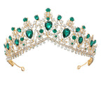 Diadème glamour pour femme avec strass et cristaux