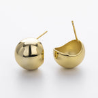 Boucles d'oreilles pour femme avec finition dorée et design moderne