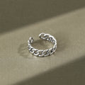 Bague ouverte en chaîne pour femme