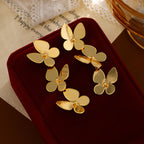 Clous d'oreilles pour femme au design papillon élégant