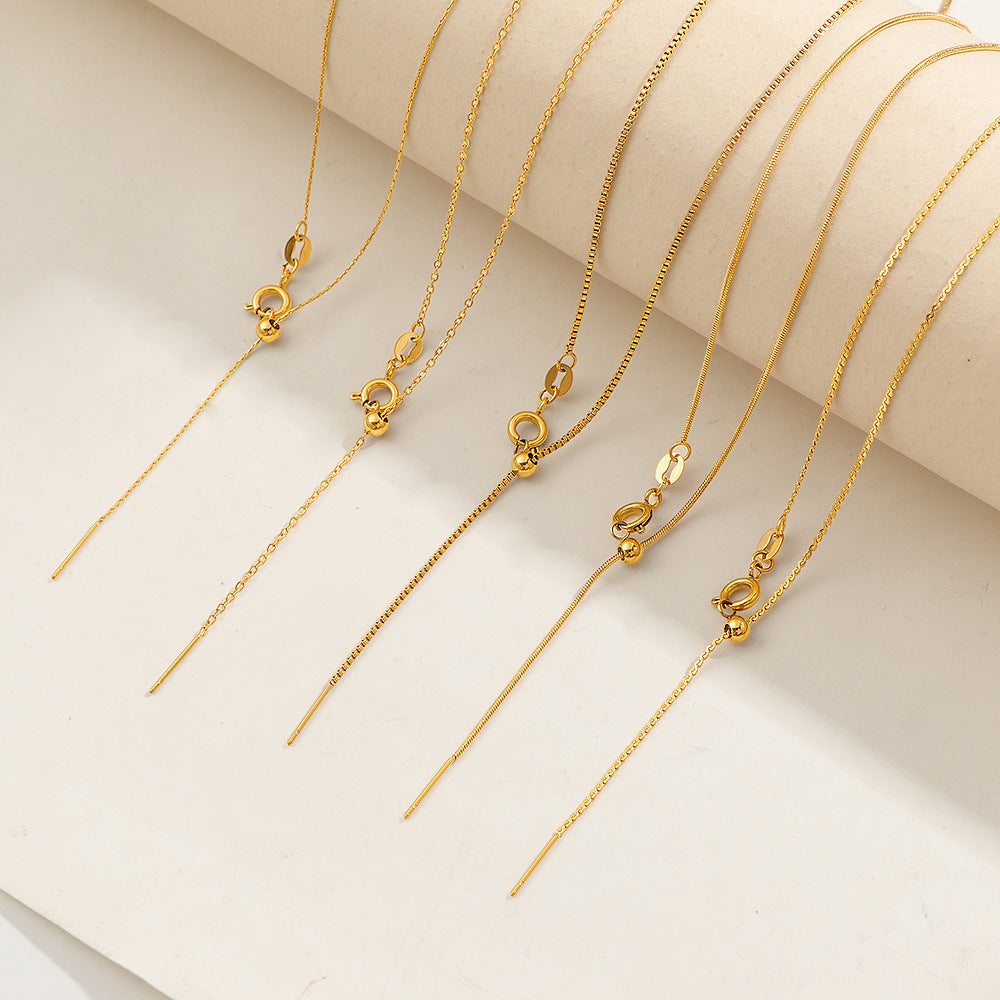 Collier chaîne réglable pour femme