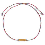 Bracelet pour femme avec élément en acier inoxydable et fermoir réglable