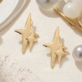 Boucles d'oreilles pour femme au design étoile moderne