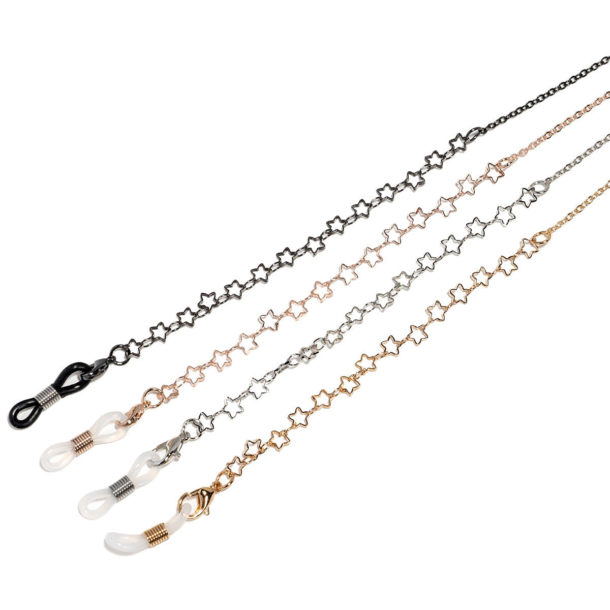 Chaîne pour lunettes motif étoiles
