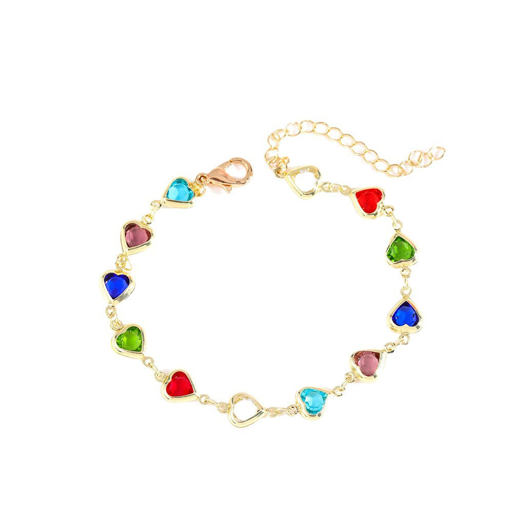 Bracelet avec breloque cœur