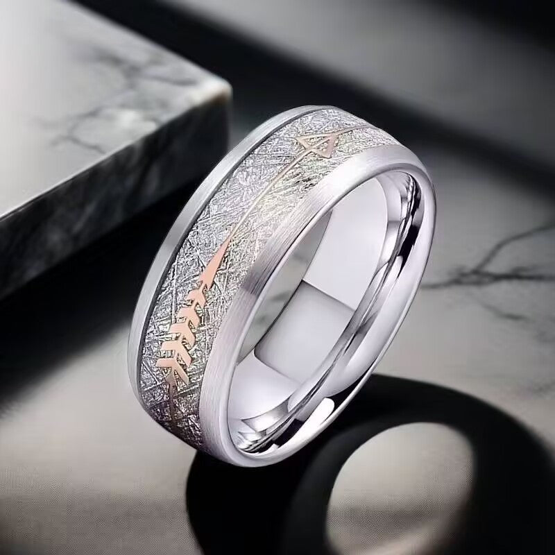 Bague pour homme au design contemporain et texturé