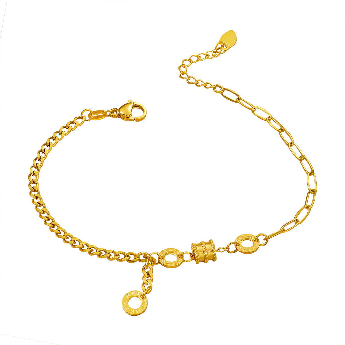 Collier à maillons dorés glamour pour femme