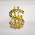 Bague signe dollar