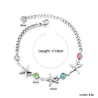 Bracelet pour femme avec pendentif étoile scintillant et design réglable