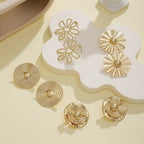 Boucles d'oreilles pour femme style tournesol