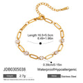Bracelet pour femme en acier inoxydable avec cristaux