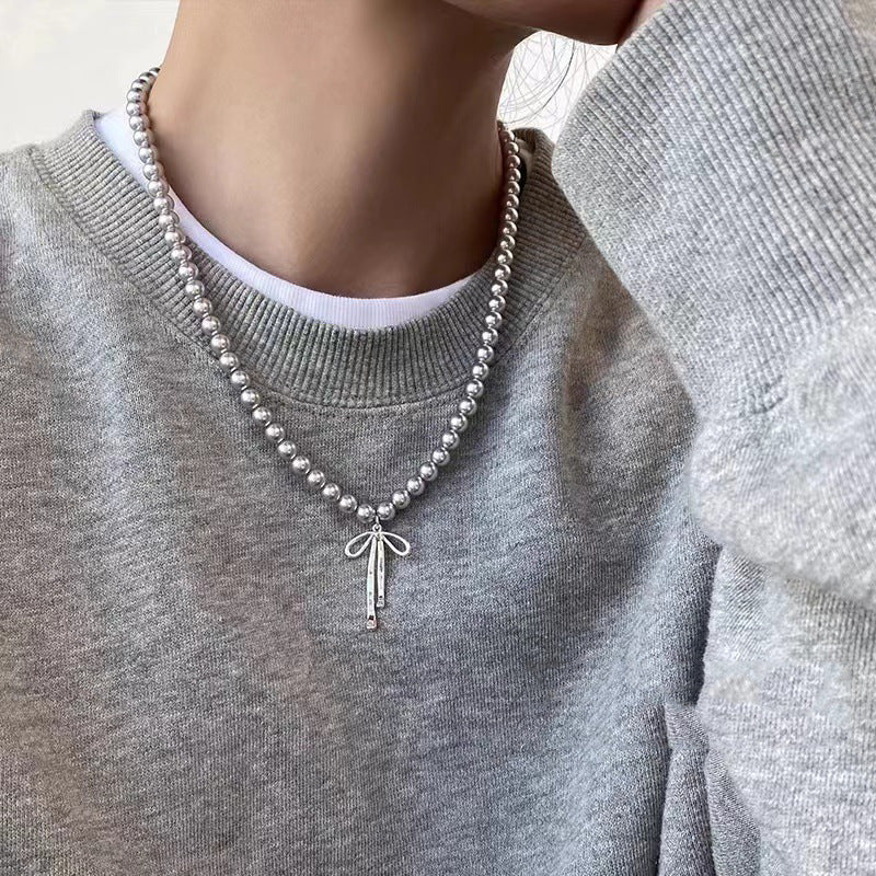 Collier délicat en perles