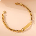 Bracelet pour femme avec pendentif gravable