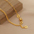 Collier à maillons dorés glamour pour femme