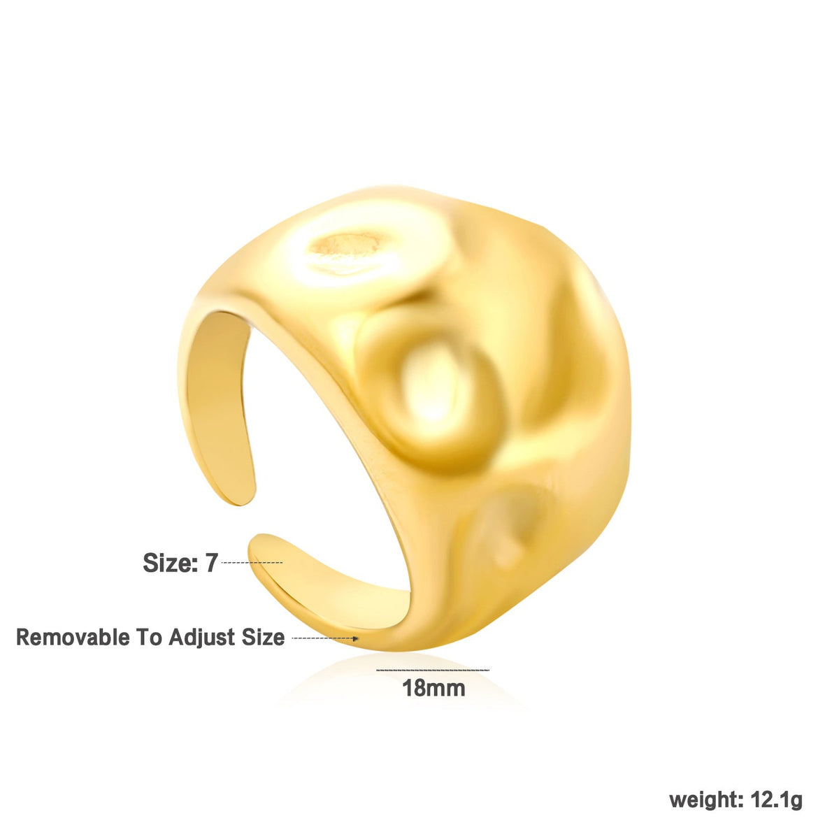 Bague spirale tendance pour femme à double finition